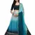 Sky-blue fancy silk semi stitched lehenga