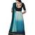 Sky-blue fancy silk semi stitched lehenga