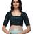 Sky-blue fancy silk semi stitched lehenga