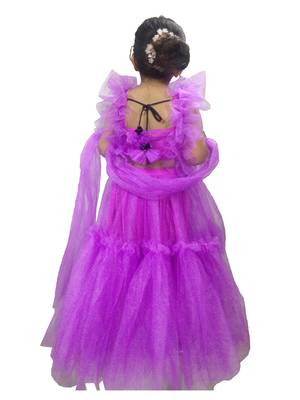 Aglare Beautiful net  lehenga choli choli, for small girls 2
