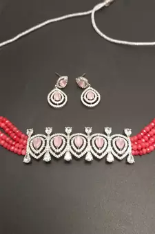 Pink necklaces