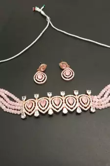 Pink necklaces