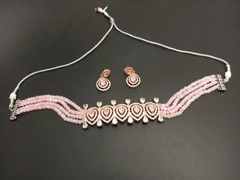 Pink necklaces
