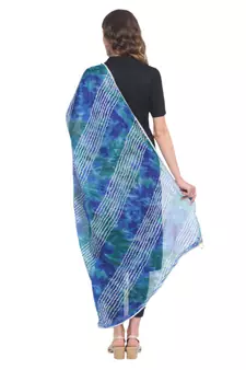Multicolor Cotton Leheriya Dupatta