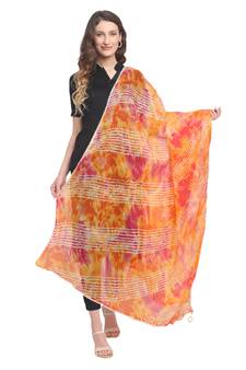 Multicolor Cotton Leheriya Dupatta
