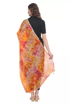 Multicolor Cotton Leheriya Dupatta