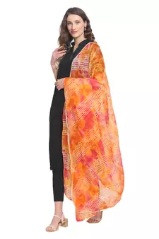 Multicolor Cotton Leheriya Dupatta