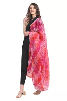 Multicolor Cotton Leheriya Dupatta