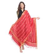 Red Gota Patti Work Cotton Dupatta
