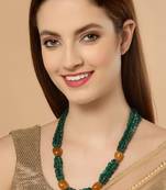 Green pearl necklaces
