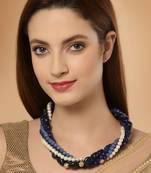 Blue pearl necklaces