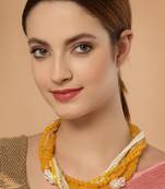 Yellow pearl necklaces