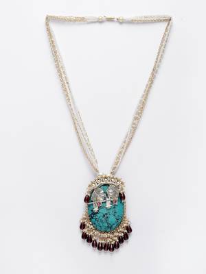 Blue pearl necklaces 3