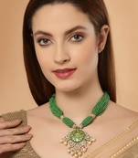 Green pearl necklaces