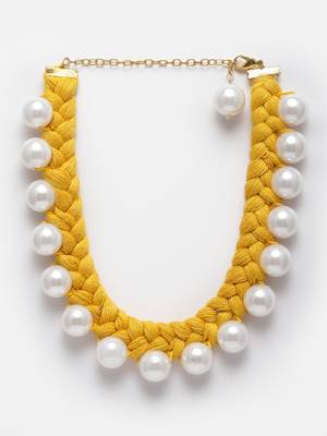 Yellow pearl necklaces 3