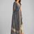 Vbuyz Women'S Art Silk Grey Striped Dupatta