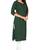 Green embroidered cotton party-wear-kurtis