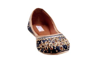 Sonia collections Stylish Ethnic Jutti  for women and girls (JUTTI 34_W), Size-6 3