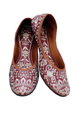 Sonia collections Stylish Ethnic Jutti  for women and girls (JUTTI 82_W), Size-6 1