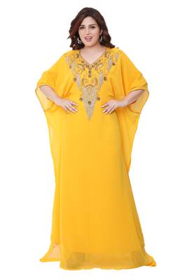 Yellow Stone Work Georgette Farasha 1