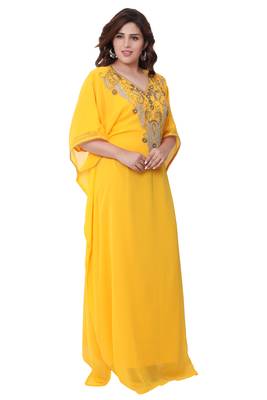 Yellow Stone Work Georgette Farasha 2