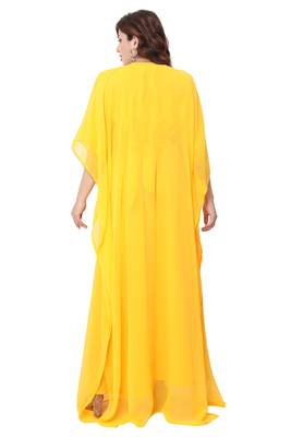 Yellow Stone Work Georgette Farasha 5