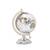 Zvasti Decorative Silver Metallic Globe. Decorative Table Top Globe, Decorative World Globes for Home Decor