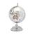 Zvasti Decorative Silver Metallic Globe. Decorative Table Top Globe, Decorative World Globes for Home Decor