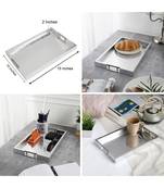 Alligator Tray silver with small handles