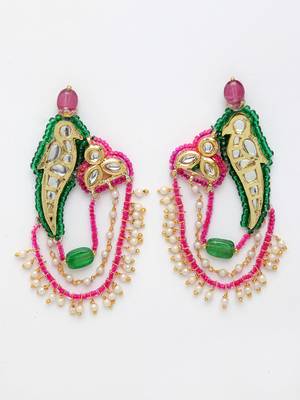 Pink zircon   earrings 3