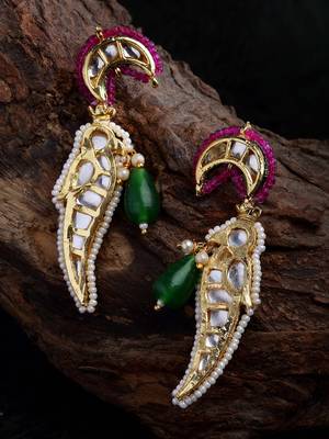 Pink zircon   earrings 2
