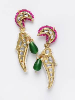 Pink zircon   earrings 3