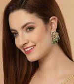 Green zircon   earrings