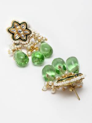 Green zircon   earrings 4