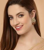 Orange zircon   earrings