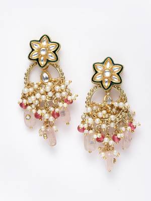 Pink zircon   earrings 3