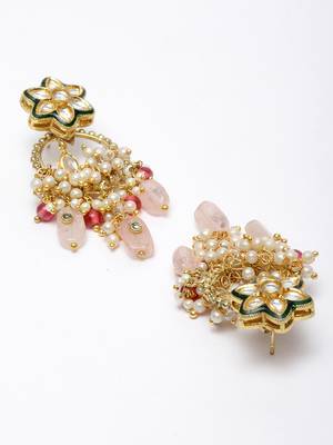 Pink zircon   earrings 4
