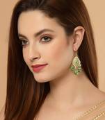 Green zircon   earrings