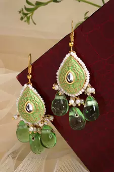 Green zircon   earrings
