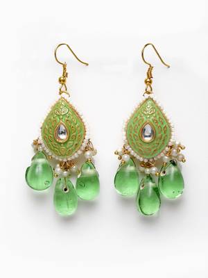 Green zircon   earrings 3