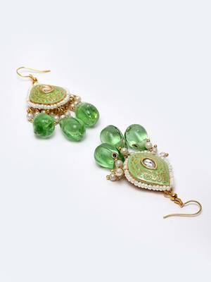 Green zircon   earrings 4