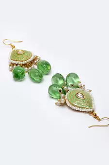 Green zircon   earrings