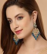 Blue zircon   earrings