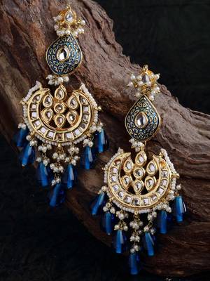 Blue zircon   earrings 2