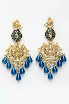 Blue zircon   earrings