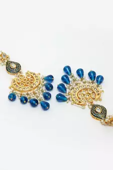 Blue zircon   earrings