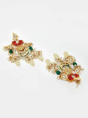 Red zircon   earrings 4