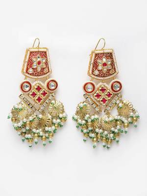 Red zircon   earrings 3