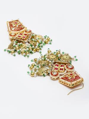 Red zircon   earrings 4