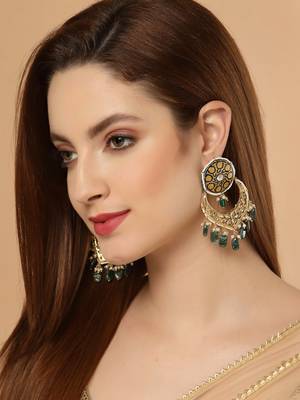 Blue zircon   earrings 1